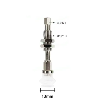Pneumatic Vacuum Suction Cup with Connecting Rod Fittings ZPT 10mm-50mm Buffer Stroke Non Rotatable Mounting Bracket Assembly-BOLTTE