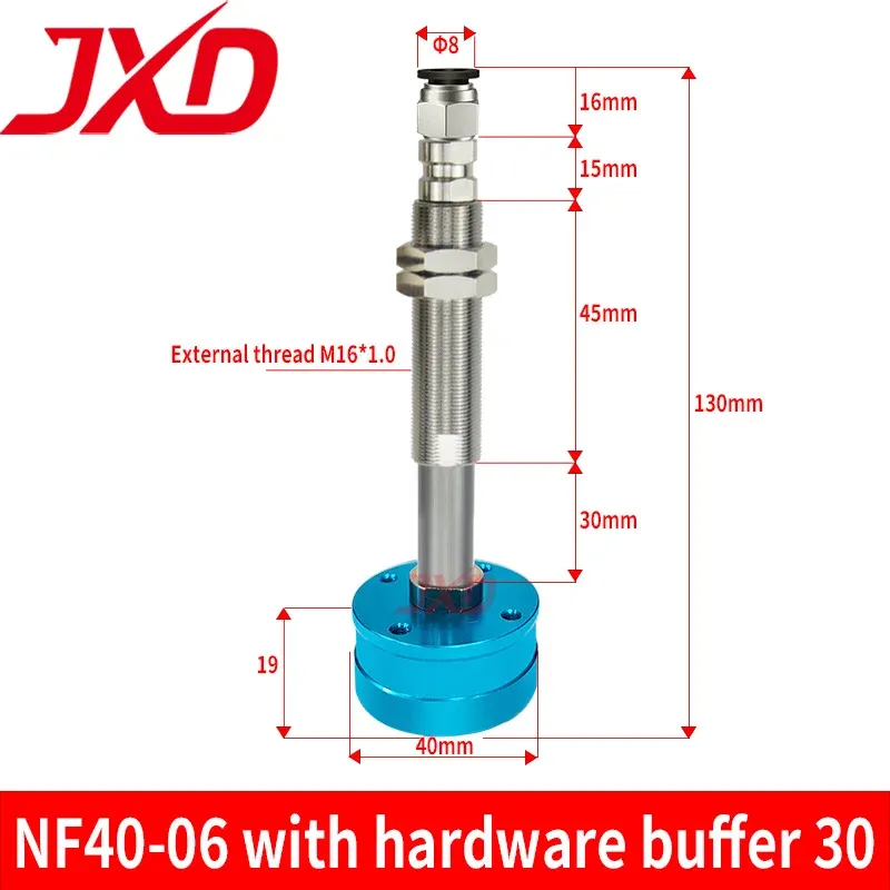 JXD Bernoulli Gripper NF20-06-A-M5F NF40-06-A-18F NF60-06-A-18F Aluminum Alloy Metal Non-contact Vacuum Suction Cup-BOLTTE