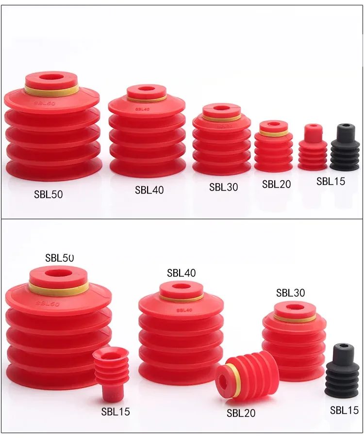 Vacuum suction cup industry SBL15 20 30 40 50 multilayer folding manipulator accessories suction cup pneumatic components