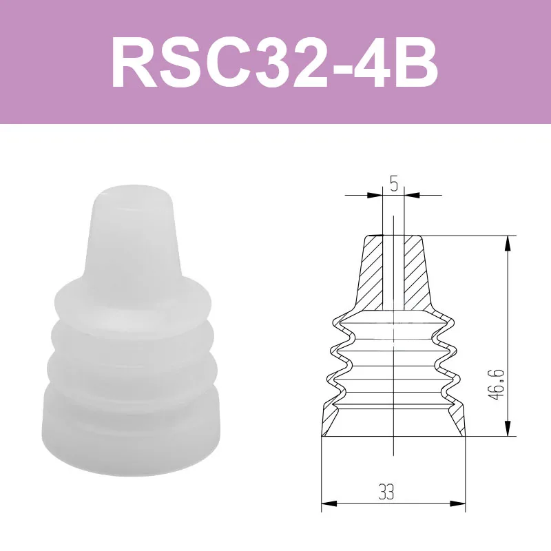 Manipulator suction cup industrial vacuum suction cup sucking egg spherical special vacuum suction cup nozzle silicone pneumatic-BOLTTE