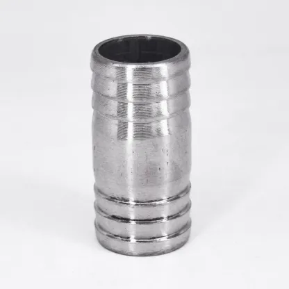 6 8 10 12 13 14 15 16 17 18 19 20 21 22 24 25 -76 mm Hose Barb Equal Straight Nipple Connector 304 Stainless Steel Pipe Fitting-BOLTTE