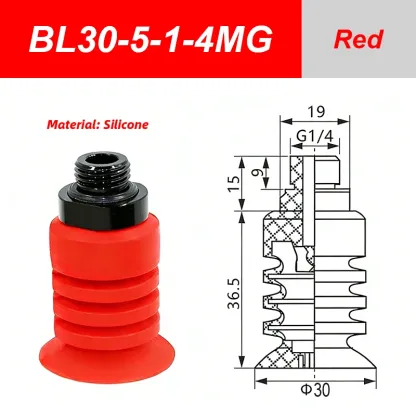 Vacuum Suction Cup Pneumatic Components Plastic Bag Manipulator BL30-5 BL40-5 BL50-5 Soft Bag