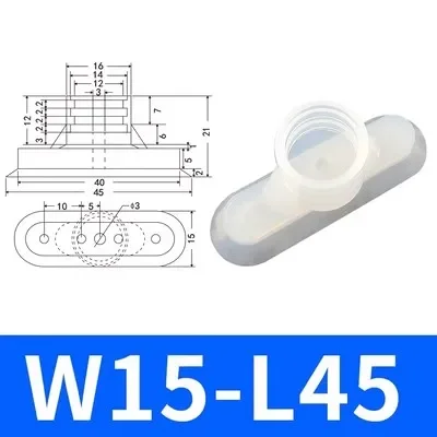 Pneumatic Suction Cup Long Vacuum Sucker Oval W5L10 Injection Molding Machine Manipulator Accessories-BOLTTE
