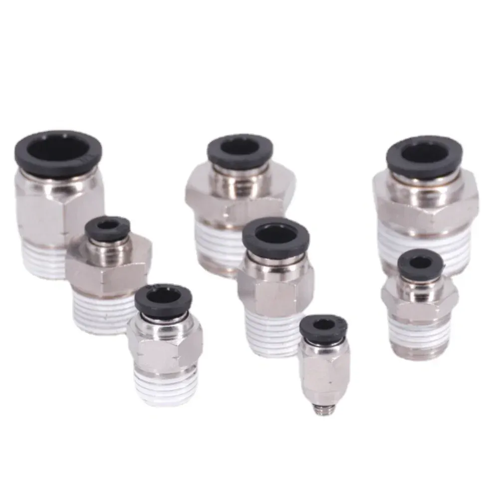 1/8" 1/4" 3/8" 1/2" NPT Male Female 1/8"- 5/8" Inch Tube OD Elbow Pneumatic Push To Connect Air Fitting Quick Release Connector-BOLTTE