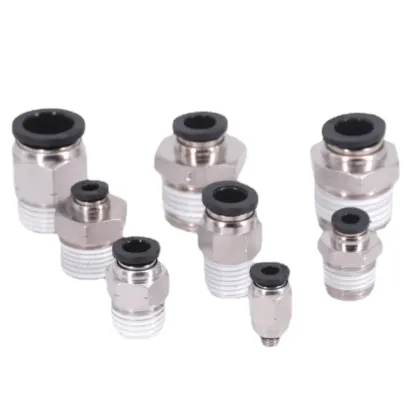 1/8" 1/4" 3/8" 1/2" NPT Male Female 1/8"- 5/8" Inch Tube OD Elbow Pneumatic Push To Connect Air Fitting Quick Release Connector-BOLTTE