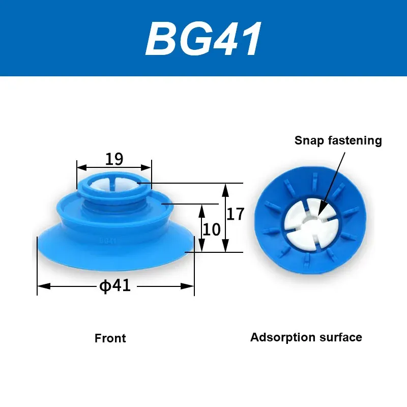 BG Series Soft Bag Manipulator Vacuum Suction Cup BG25/34/41/48/63.B3. G1/8 G3/8 Food Bag