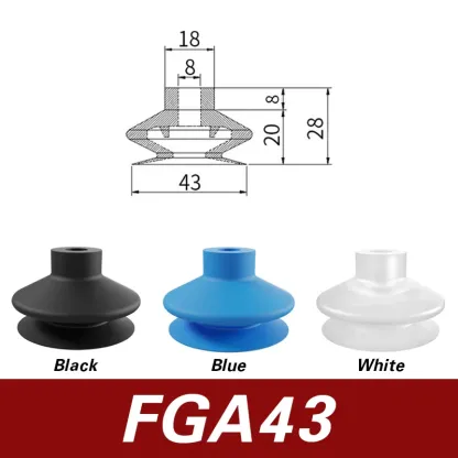 FGA11/14/16/20/22/25/33/43/53/63/78 robotic arm vacuum suction cup ripple