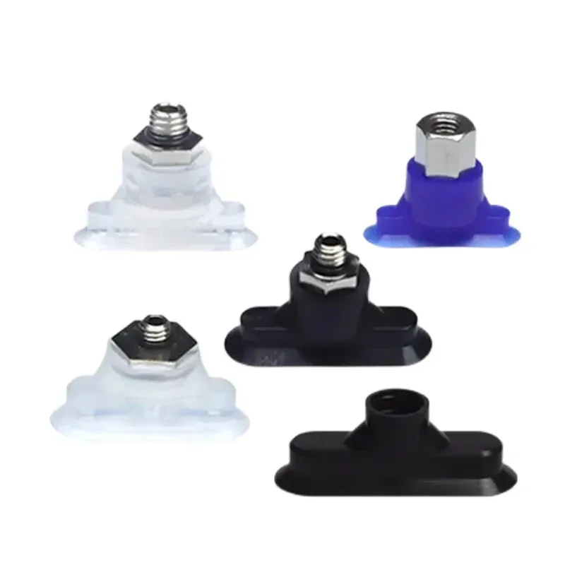 Oval type long strip type imported anti-static high temperature resistant silicone rubber vacuum cup industrial 6X18 8X24 10X30