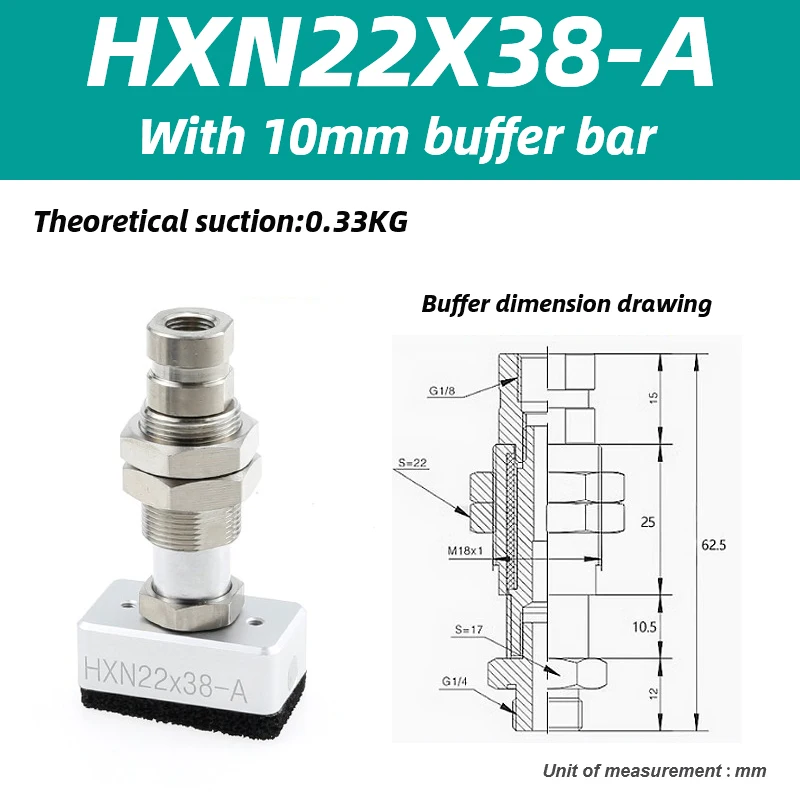 HXD HXN Series Vacuum Sponge Suction Cup Manipulator With bumper bar HXD30-A HXD40-A HXN22X38-A HXN60X120-A-X-BOLTTE