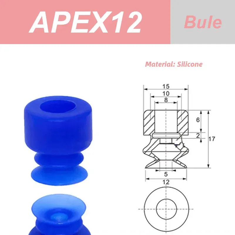 Packaging Machine Bag Opening Vacuum Suction Cup APEX20  K-27 F25 K3-3A 20-2 Robotic Arm Film Plastic Bag Accessories Pneumatic-BOLTTE