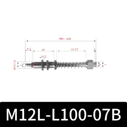 M12-07B Series Small Air Pneuamtic Parts Fixture Rubber Sucker Pad Silicone Vacuum Suction Cup Mount-BOLTTE