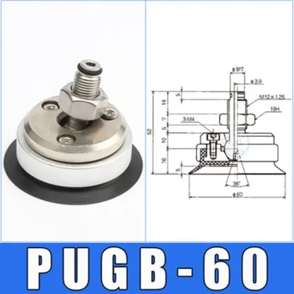 Mechanical hand vacuum chuck industrial universal swing PU-PUGB-20/30/40/60/80/100/120/150.