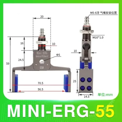 MINI-EHRG MINI-ERG Series Wtih Sensor Air Cylinder Robotic Pneumatic Mini Robot Gripper Clamp-BOLTTE