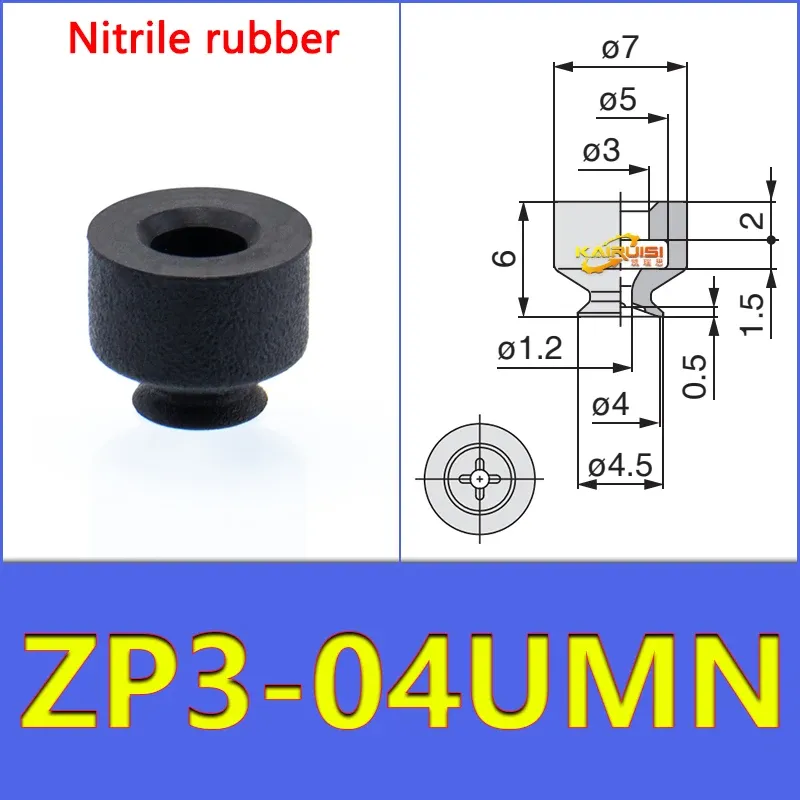 5PCS/PACK  ZP3-UM Series Vacuum Suction Cup Pneumatic Manipulator Suction Cup Accessories for Industrial Use ZP3-04-UM-BOLTTE