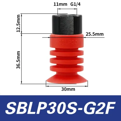 Vacuum suction cup SBLP30 40 50 accordion type film bag opening flexible packaging milk box industrial robot accessories-BOLTTE