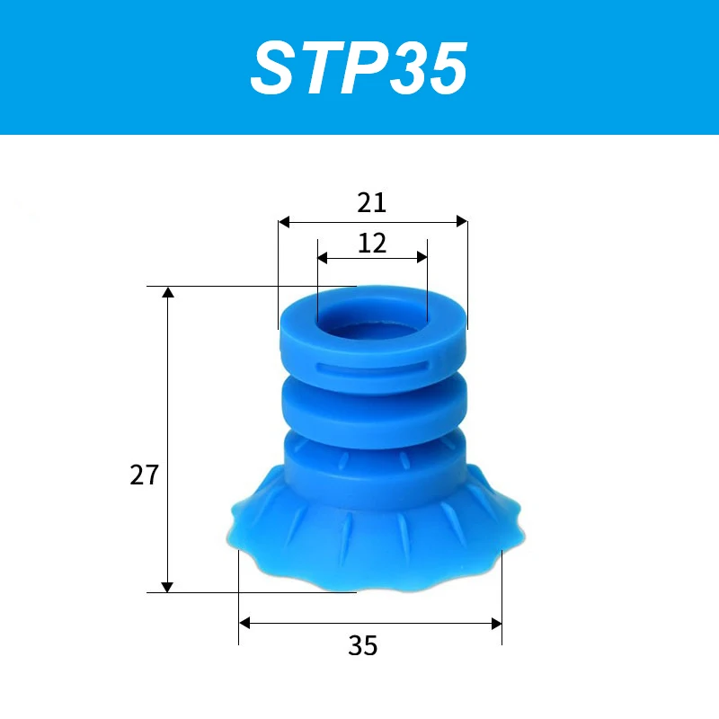 Industrial Flexible Packaging Bag STP35 STP60 Bag Opening Vacuum Suction Cup Robot Hand Grabbing Bag Small Lip Suction Cup-BOLTTE