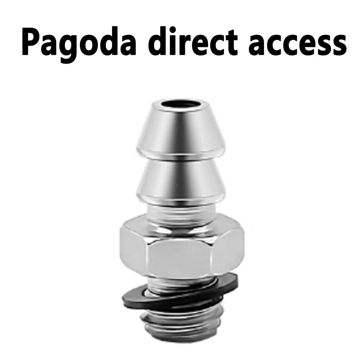 2mm 3mm 4mm 6mm 8mm OD Air Pneumatic Hose to M3 M4 M5 M6 Male Mini Barb Fitting pagoda joint Copper nickel plated-BOLTTE