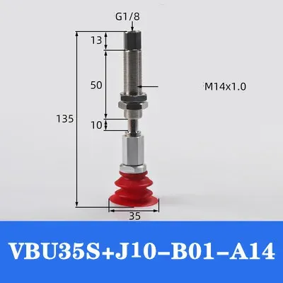 Mechanical hand vacuum suction cup industry VBU35 imported silicone high temperature resistant powerful suction nozzle pneumatic-BOLTTE