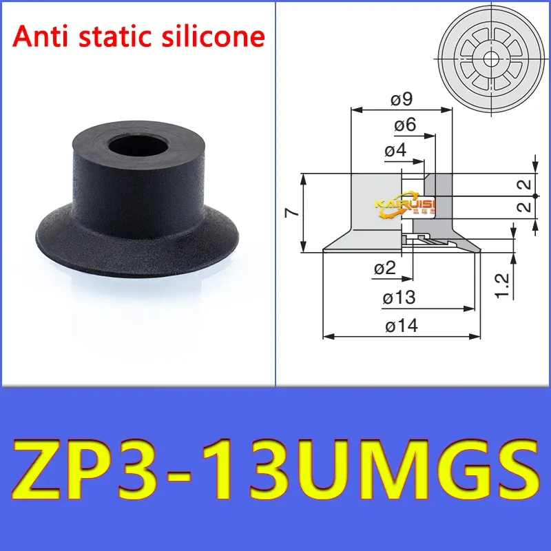 5PCS/PACK  ZP3-UM Series Vacuum Suction Cup Pneumatic Manipulator Suction Cup Accessories for Industrial Use ZP3-04-UM-BOLTTE