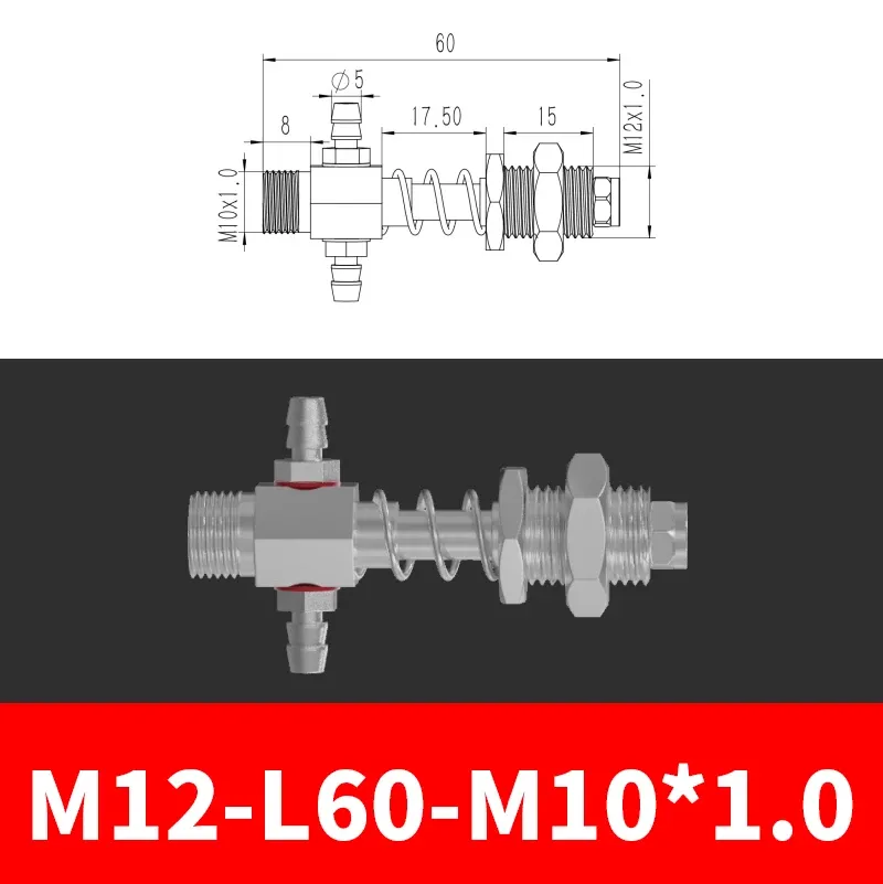 M12-07B Series Small Air Pneuamtic Parts Fixture Rubber Sucker Pad Silicone Vacuum Suction Cup Mount-BOLTTE