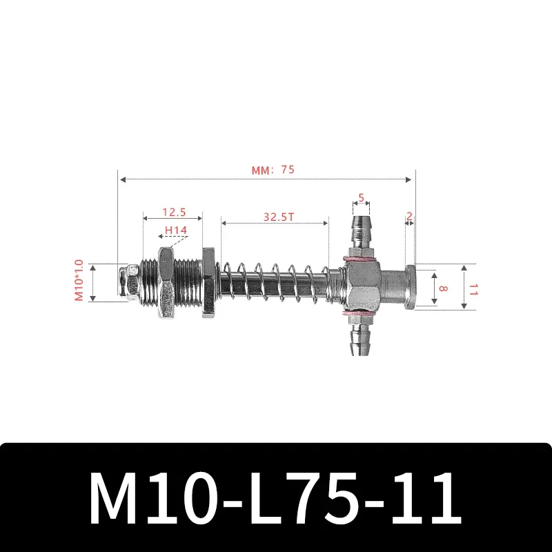 M10-11 Series Big Head Manipulator Pneuamtic Parts Fixture Rubber Sucker Pad Silicone Vacuum Suction Cup Mount-BOLTTE