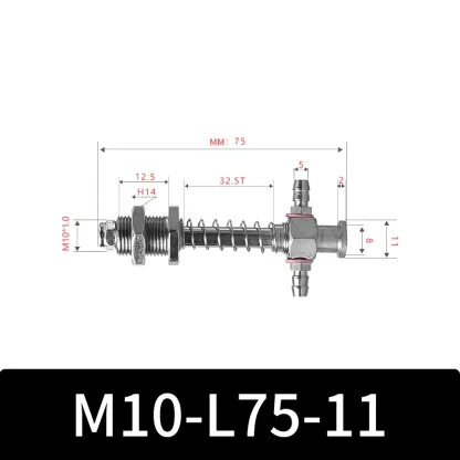 M10-11 Series Big Head Manipulator Pneuamtic Parts Fixture Rubber Sucker Pad Silicone Vacuum Suction Cup Mount-BOLTTE