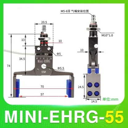 MINI-EHRG MINI-ERG Series Wtih Sensor Air Cylinder Robotic Pneumatic Mini Robot Gripper Clamp-BOLTTE