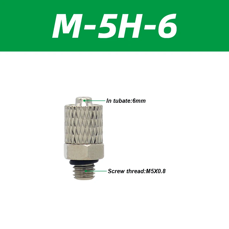 5PCS 10PCS Mini Micro Pneumatic Pipe Fitting Hose 3/4/5/6mm Male Thread M3 M4 M5 M6 Copper Straight/Elbow Type Quick Connector-BOLTTE