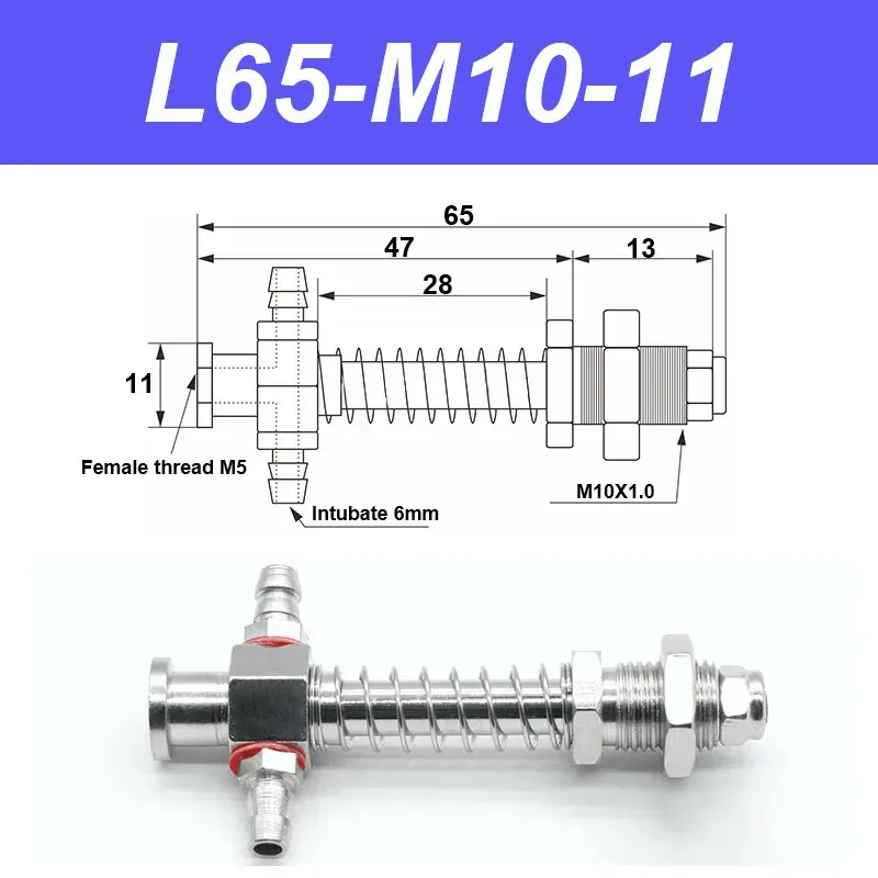 Vacuum suction cup base big head 11mm hardware manipulator fixture accessories pneumatic support tail Side air intake-BOLTTE