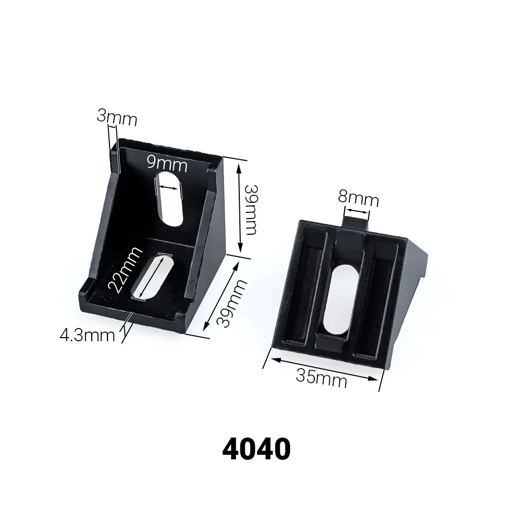 20/10/5Pcs Corner Fitting Angle Aluminum Connector Bracket Fastener 2020 3030 4040 4545 for Aluminium Profile