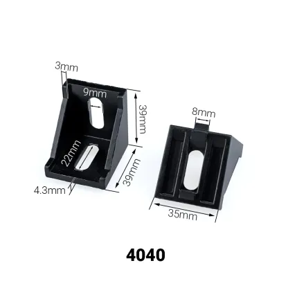 20/10/5Pcs Corner Fitting Angle Aluminum Connector Bracket Fastener 2020 3030 4040 4545 for Aluminium Profile