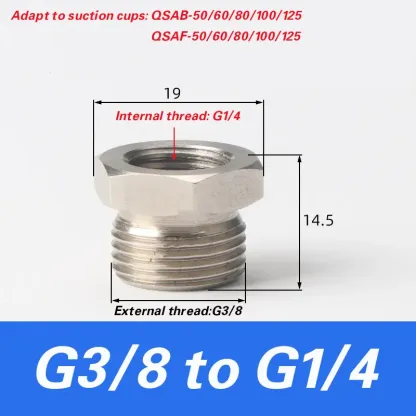 Mechanical arm vacuum suction cup metal fittings industrial AG-25/55/75/100 with SAB SAF suction cup metal fittings bracket-BOLTTE