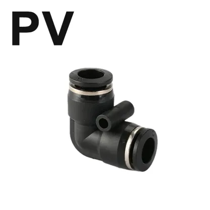 Black Pneumatic Fitting Pipe Connector Quick Release Coupling 4mm 6mm 8mm 10mm 12mm PU PV PE HVFF PY Tube Connectors-BOLTTE