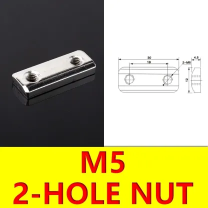 Manipulator Accessories Fixture Connection Block Hardware Fixing Block Single and Double Hole Nut Suction Cup Seat Bracket