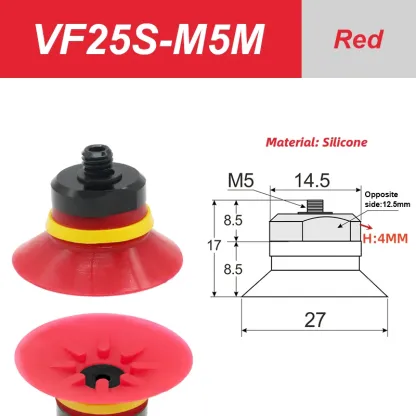Mechanical arm vacuum suction cup VF20-M5M VF25-M5M silicone suction nozzle industrial suction cup