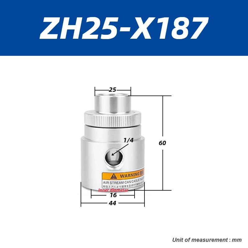 Large flow pneumatic feeding suction vacuum conveying amplifier generator ZH10 20 30 40-B-X185 LT100A LT16A LT19A LT25A LT76A-BOLTTE