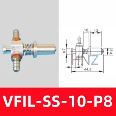 STAR aluminum suction fitting VFIL1S20P12 big head suction cup seat manipulator accessories Pneumatic tool-BOLTTE