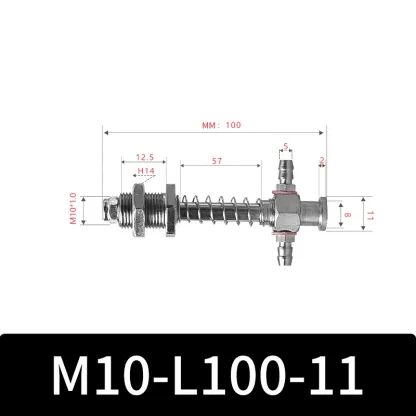 M10-11 Series Big Head Manipulator Pneuamtic Parts Fixture Rubber Sucker Pad Silicone Vacuum Suction Cup Mount-BOLTTE