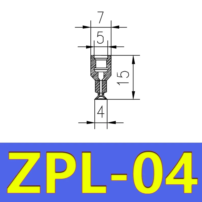 Mini Vacuum Suction Cup Robot Accessories Industrial Pneumatic Accessories Powerful Suction Nozzle ZPL-BOLTTE