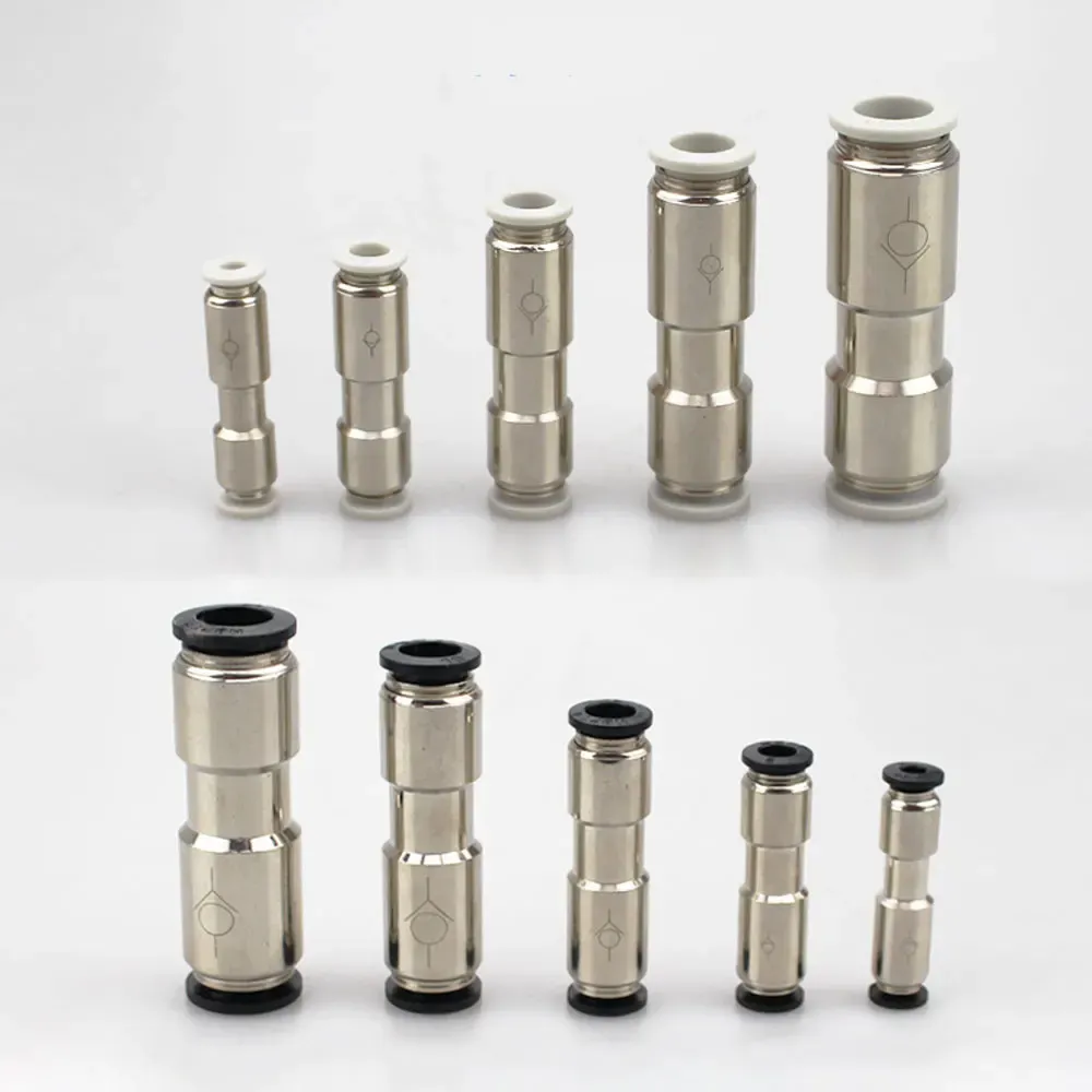 4 6 8 10 12mm Tube Straight One Way Check Valve Non-Return Plastic Pneumatic Air Pipe Fitting Push In Connector-BOLTTE
