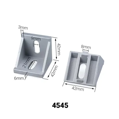 20/10/5Pcs Corner Fitting Angle Aluminum Connector Bracket Fastener 2020 3030 4040 4545 for Aluminium Profile