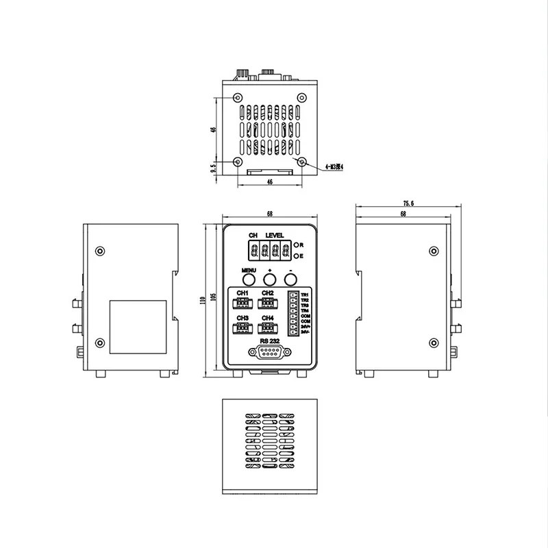 High Precision LED Dimmer | Digital Machine Vision Light Source Controller | External Power Supply Industrial Adapter-BOLTTE
