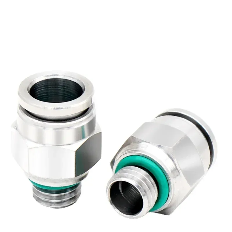 M5 M6 M8 M10 M12 M16 M18 M20 x 4/6/8/10/12/14mm Pneumatic 304 Stainless Steel Push In Quick Connector Release Air Fitting-BOLTTE