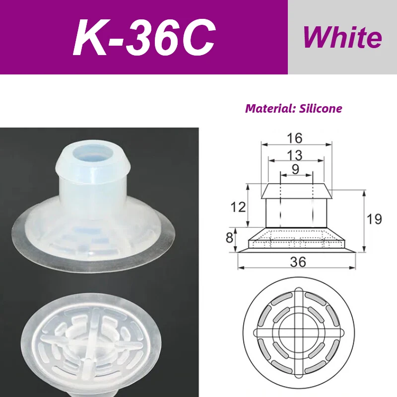 Packaging Machine Bag Opening Vacuum Suction Cup APEX25 APEX30 M15 YB20-2 Robotic Arm Film Plastic Bag Accessories Pneumatic-BOLTTE