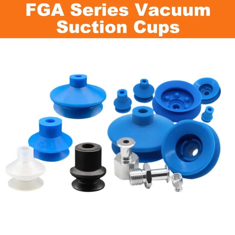 5pcs FGA Series Vacuum Suction Cups, corrugated vacuum suction cup nozzle FGA11/14/16/20/22/25/33/43/53/78-BOLTTE