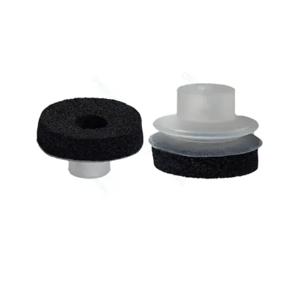 5PCS    Pneumatic Vacuum Suction Cup Sponge Sucker Silicone Nozzle 8mm Mounting Hole Robot Injection Manipulator Part for Rough Surfaces-BOLTTE
