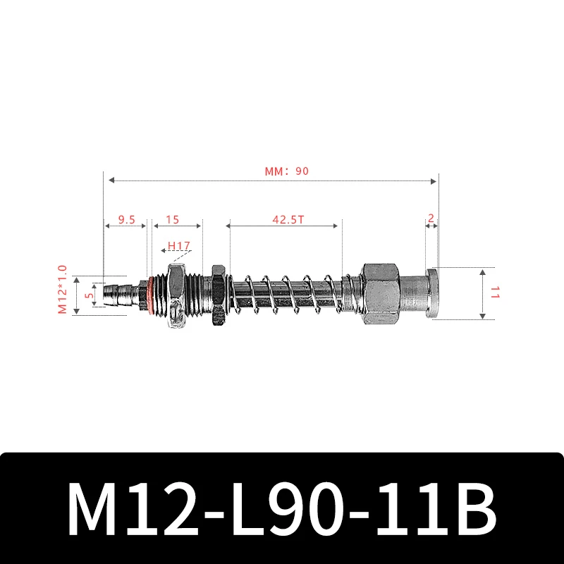 M12-11B Series Big Head Manipulator Pneuamtic Fixture Rubber Sucker Silicone Industrial Vacuum Suction Cup Holder-BOLTTE