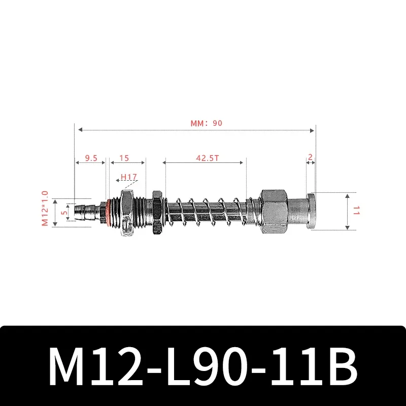 M12-11B Series Big Head Manipulator Pneuamtic Fixture Rubber Sucker Silicone Industrial Vacuum Suction Cup Holder-BOLTTE