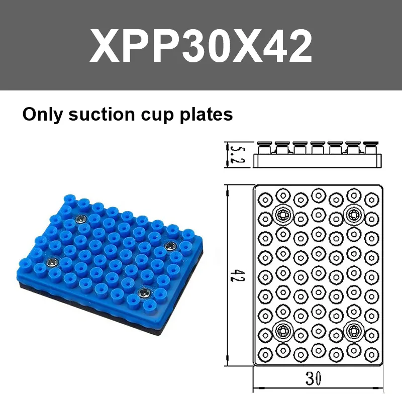 Integrated pneumatic industrial vacuum suction cups, PCB circuit boards, special suction special-shaped hollow parts, small mini-BOLTTE