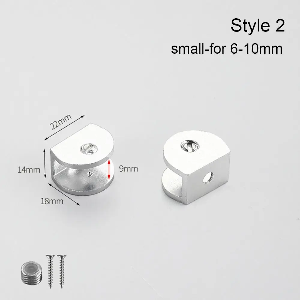 Thicken Panel Bracket Glass Clamp Shelves Clips Furniture Hardware Shelf Holder Clip Shelf Holder Support For 6-12mm
